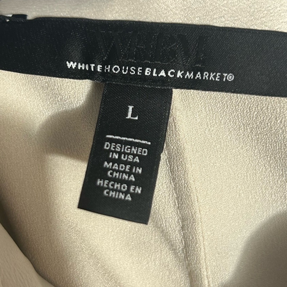 NWOT White House Black Market Cargo Utility shirt dress size large - Picture 10 of 12